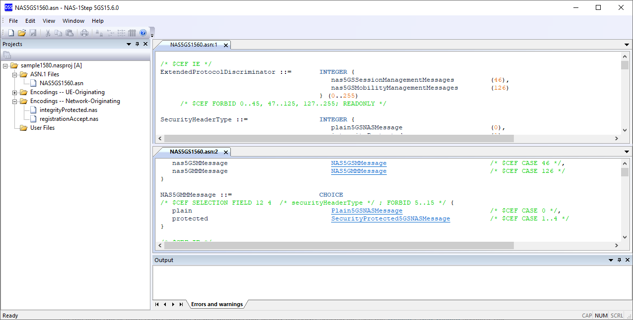 ASN.1 schema viewer windows