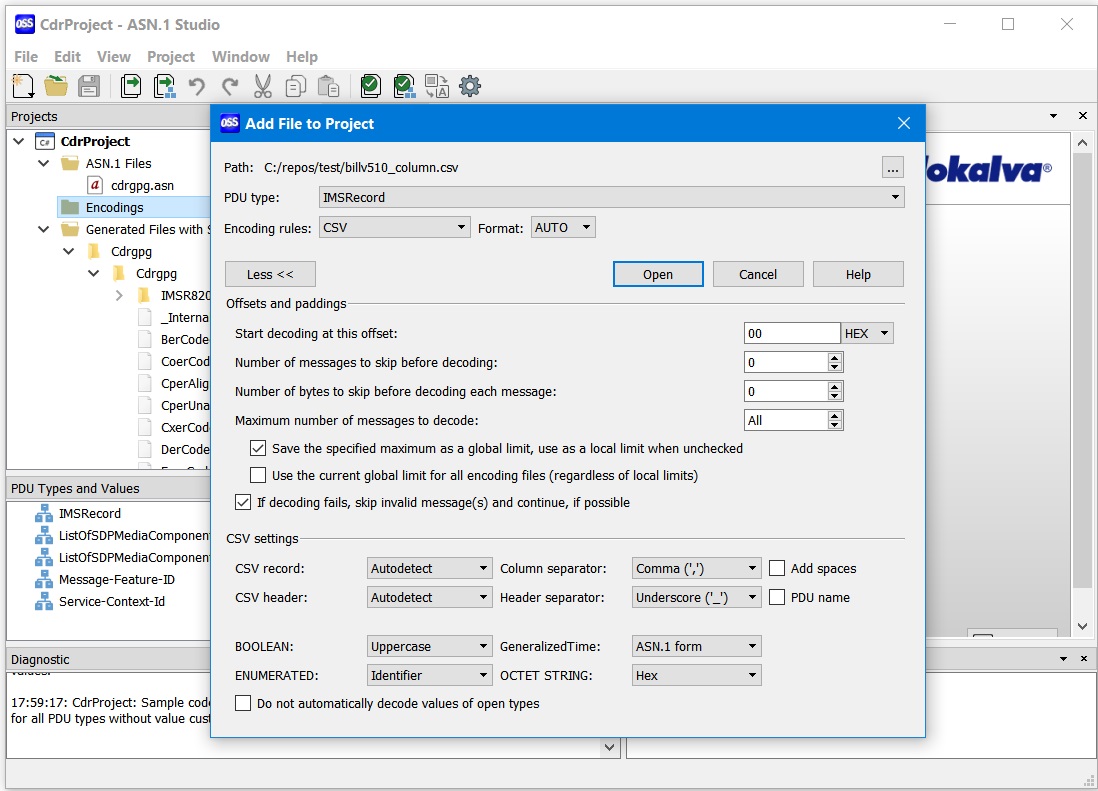 Open As CSV