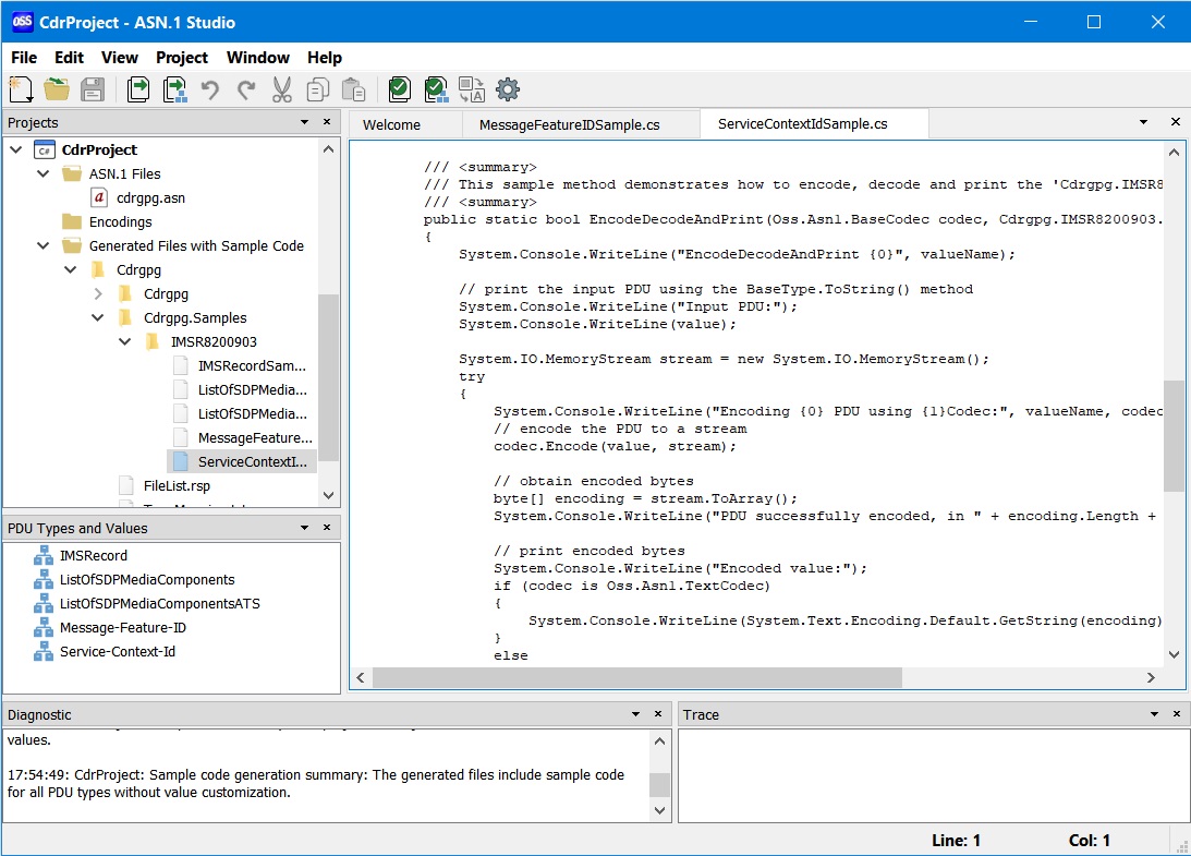 SampleCodeForValue