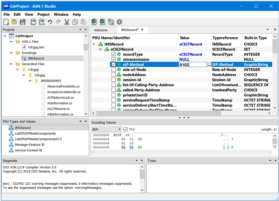 asn 1 encoding decoding error